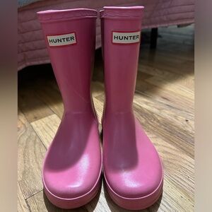 Pink Hunter Rainboots Kids Size 11